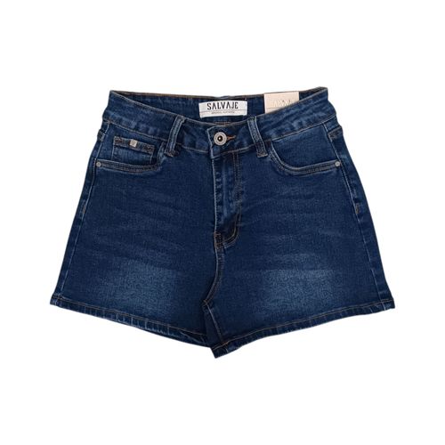 Short denim azul para mujer