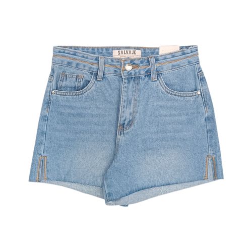 Short azul claro para mujer