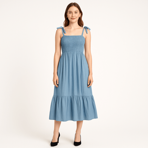 Vestido con textura para mujer