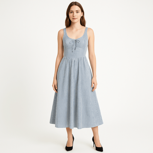 Vestido rayado para mujer