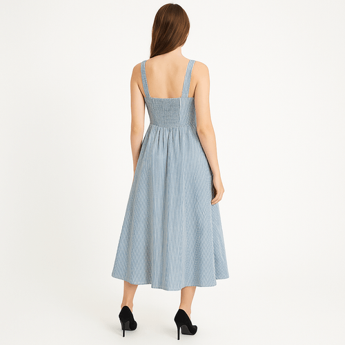 Vestido rayado para mujer