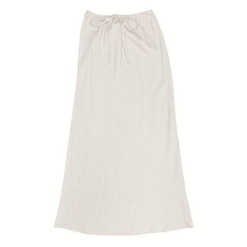 Falda maxi sólida para mujer