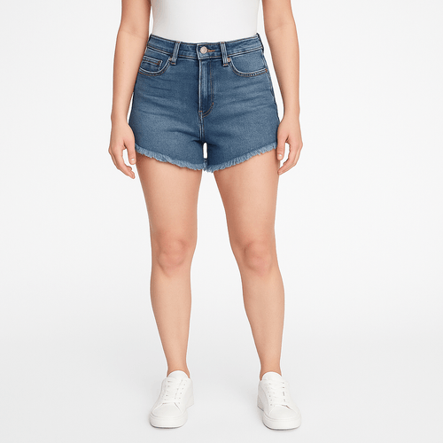 Short denim azul para mujer
