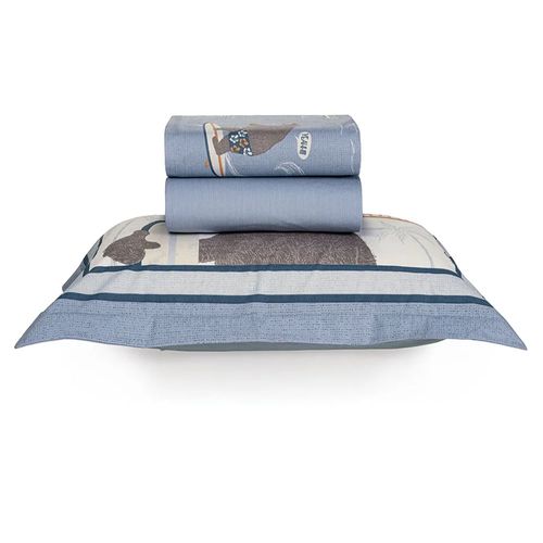 Set de sábanas de algodón estampado