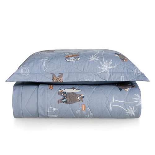 Cubrecama de algodón estampado