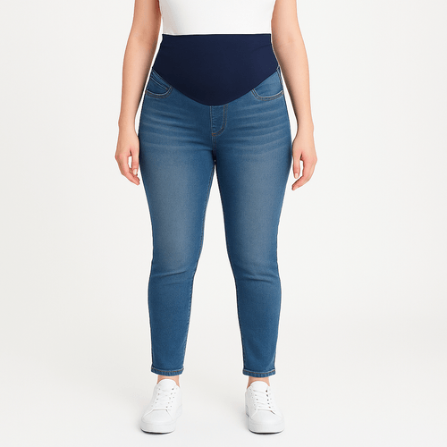 Skinny jeans de maternidad azul claro