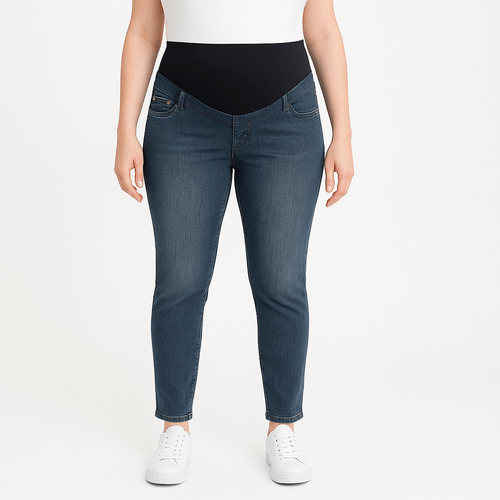 Skinny jeans de maternidad azul lavado