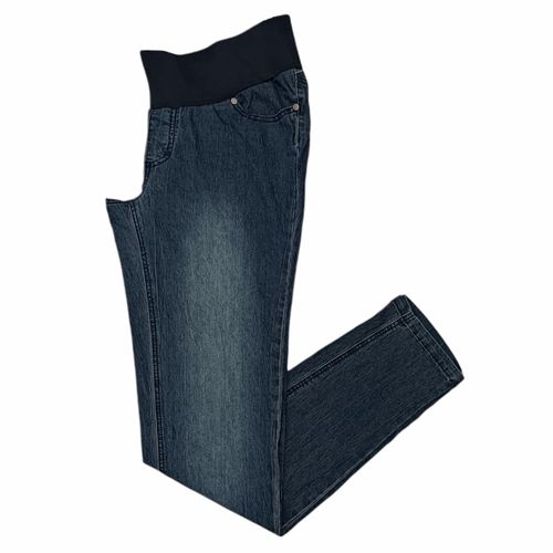 Skinny jeans de maternidad azul lavado
