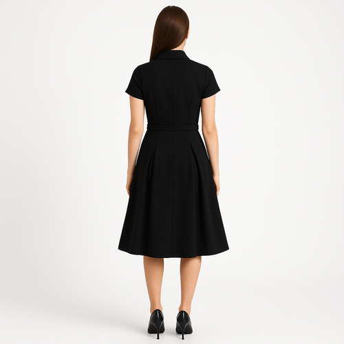 Vestido negro sólido