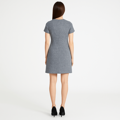 Vestido gris sólido