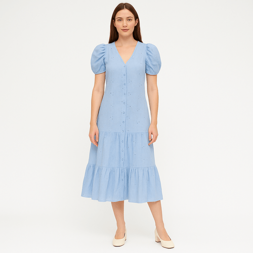 Vestido celeste para mujer