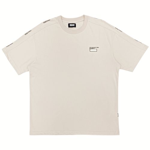 Camiseta beige estampada para hombre