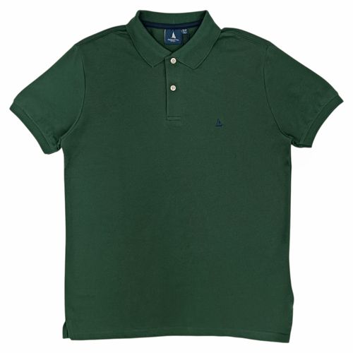 Camisa tipo polo verde para hombre