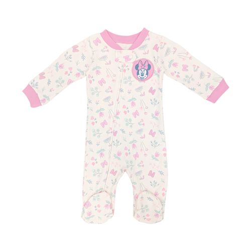 Pijama floral  estampada para bebé niña