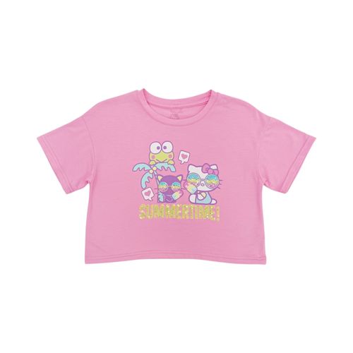 Camiseta rosa estampada para niña