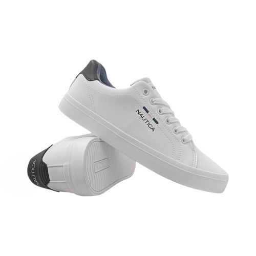 Sneakers blancos con textura para hombre