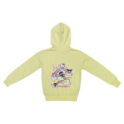 Sudadera verde para niña