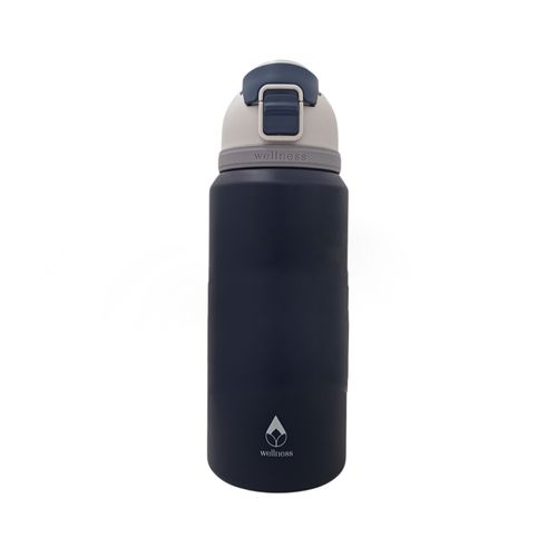 Termo azul oscuro con aislamiento de 32 oz