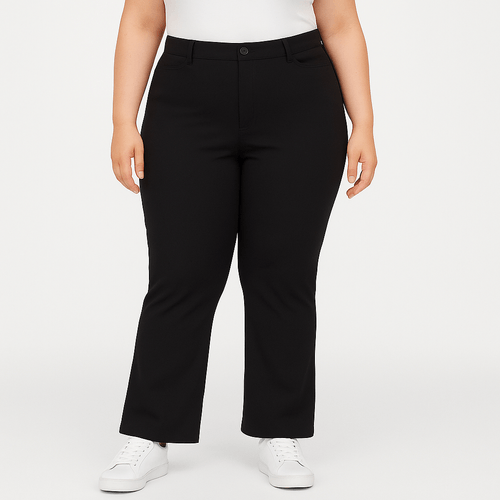 Pantalón curvy negro para mujer