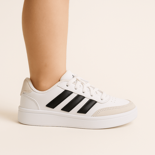 Sneakers casuales Adidas courtblock blancos para niña