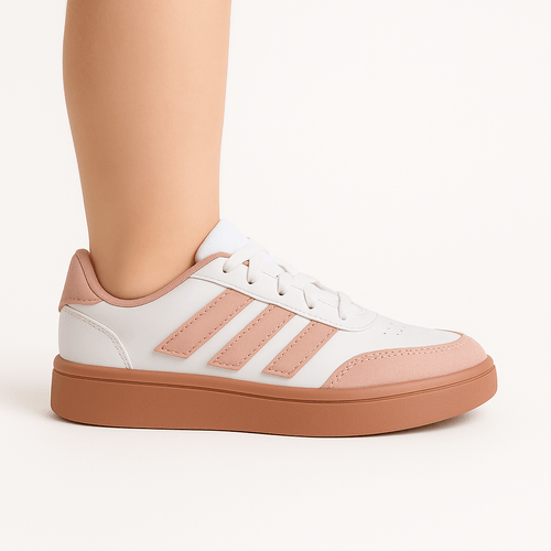 Sneakers casuales Adidas courtblock bicolor para niña