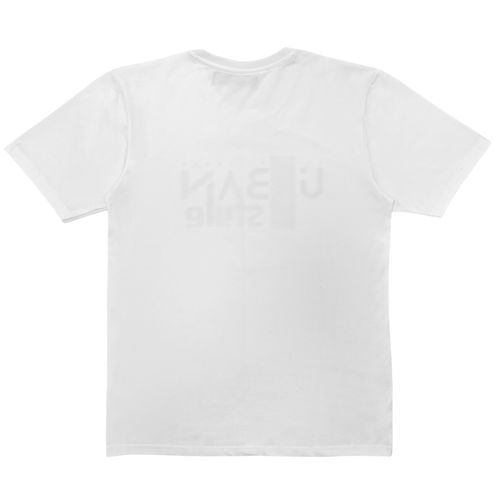 Camiseta blanca estampada para hombre