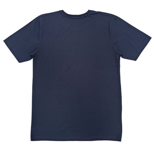 Camiseta estampada azul para hombre