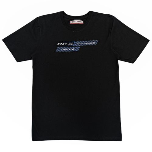 Camiseta estampada negro para hombre
