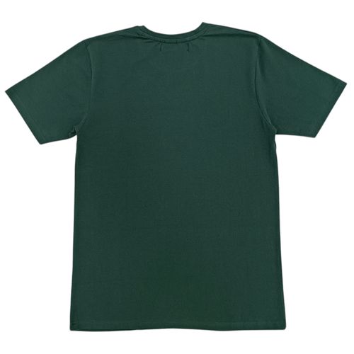 Camiseta estampada verde para hombre