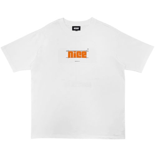Camiseta estampada blanca para hombre