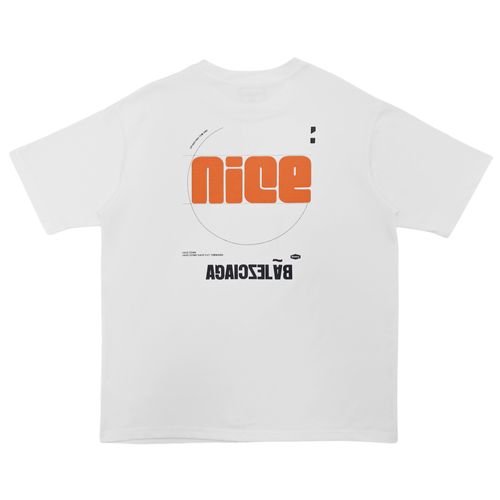 Camiseta estampada blanca para hombre