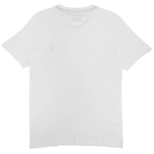 Camiseta blanca sólida para hombre