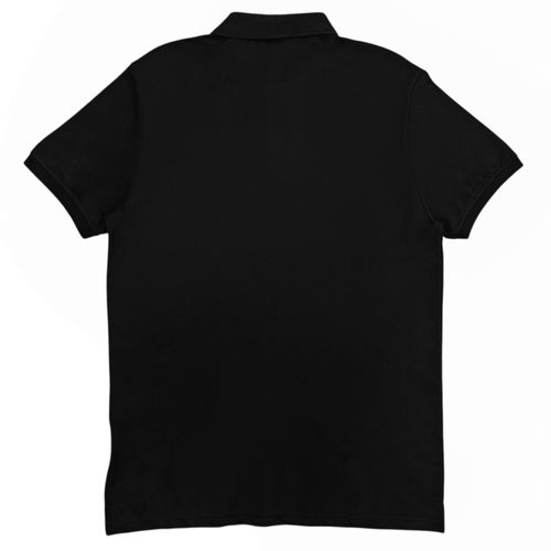 Camisa tipo polo negra para hombre