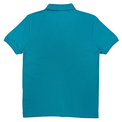 Camisa tipo polo turquesa para hombre