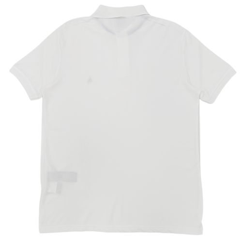 Camisa tipo polo blanca para hombre
