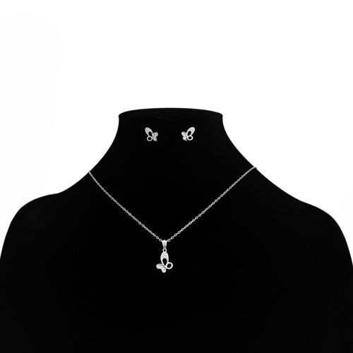 Set de aretes y cadena para mujer