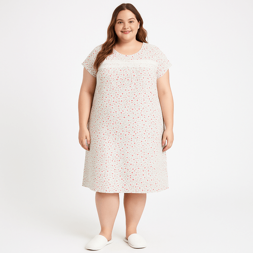 Camisón curvy estampado para mujer