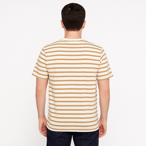 Camiseta bicolor rayada para hombre