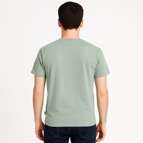 Camiseta verde estampada para hombre