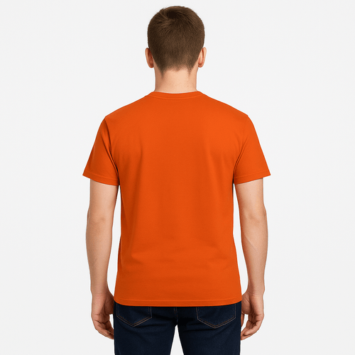 Camiseta roja estampada para hombre