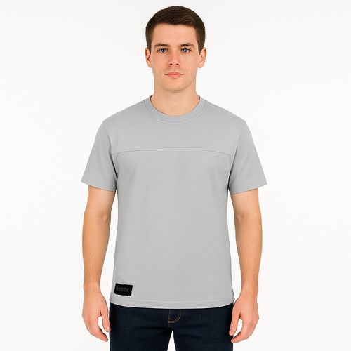 Camiseta sólida gris para hombre