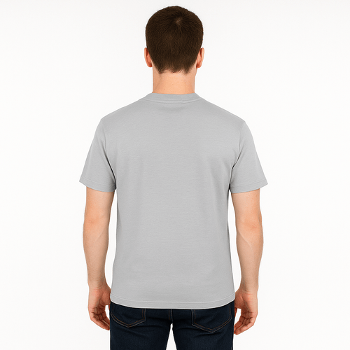 Camiseta sólida gris para hombre