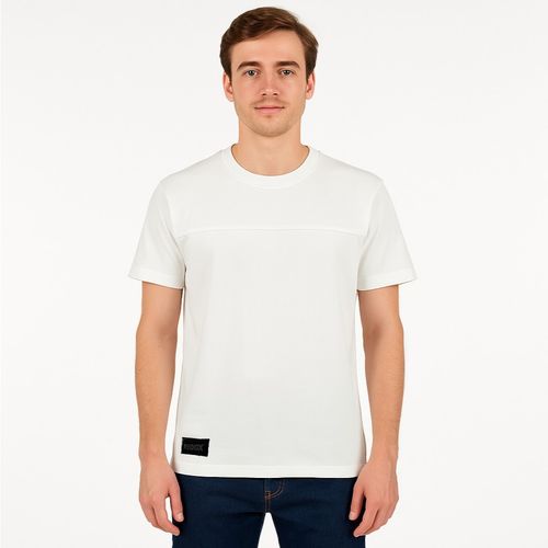 Camiseta sólida blanca para hombre