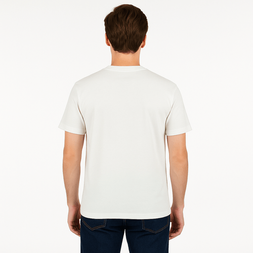 Camiseta sólida blanca para hombre
