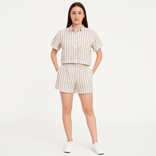 Conjunto rayado para mujer