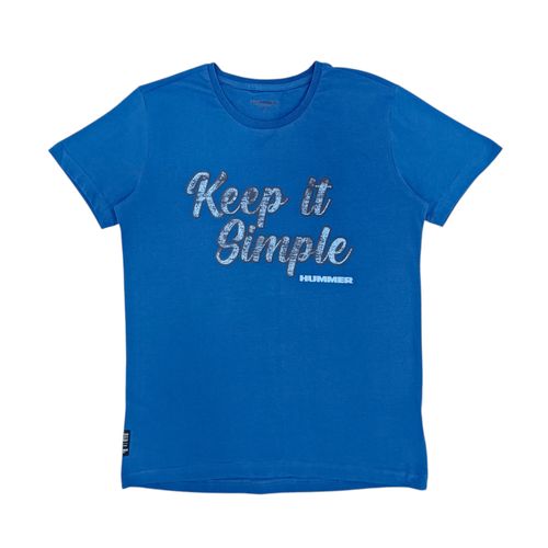 Camiseta celeste estampada para niño