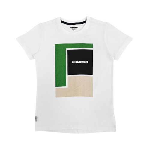 Camiseta blanco estampada para niño