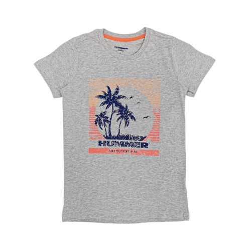Camiseta gris estampada para niño