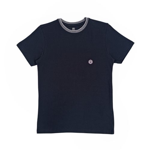 Camiseta azul sólida para niño