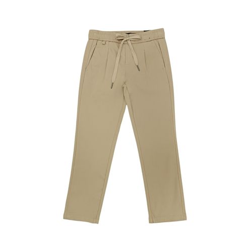 Jogger beige sólido para niño